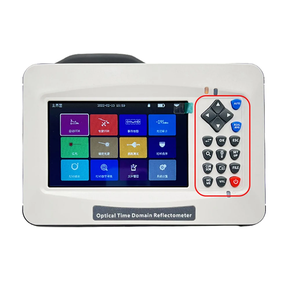 FHO3000-D26 Hand-held 5-inch HD Touch Screen Simple Interface and One-button Testing OTDR