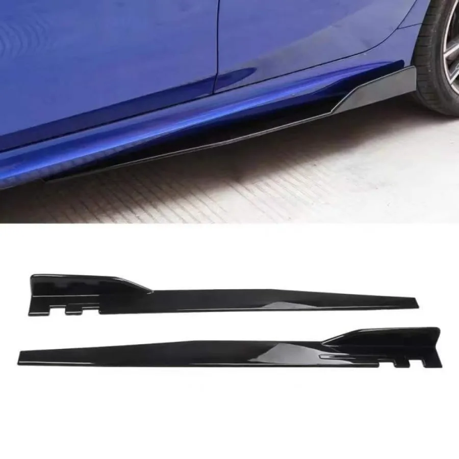 Rocker Panel Spoiler voor VW Jetta 2001-2011 Zwart Automotive Side Rok Splitters Diffuser Winglet Duurzaam ABS Plastic met Mat