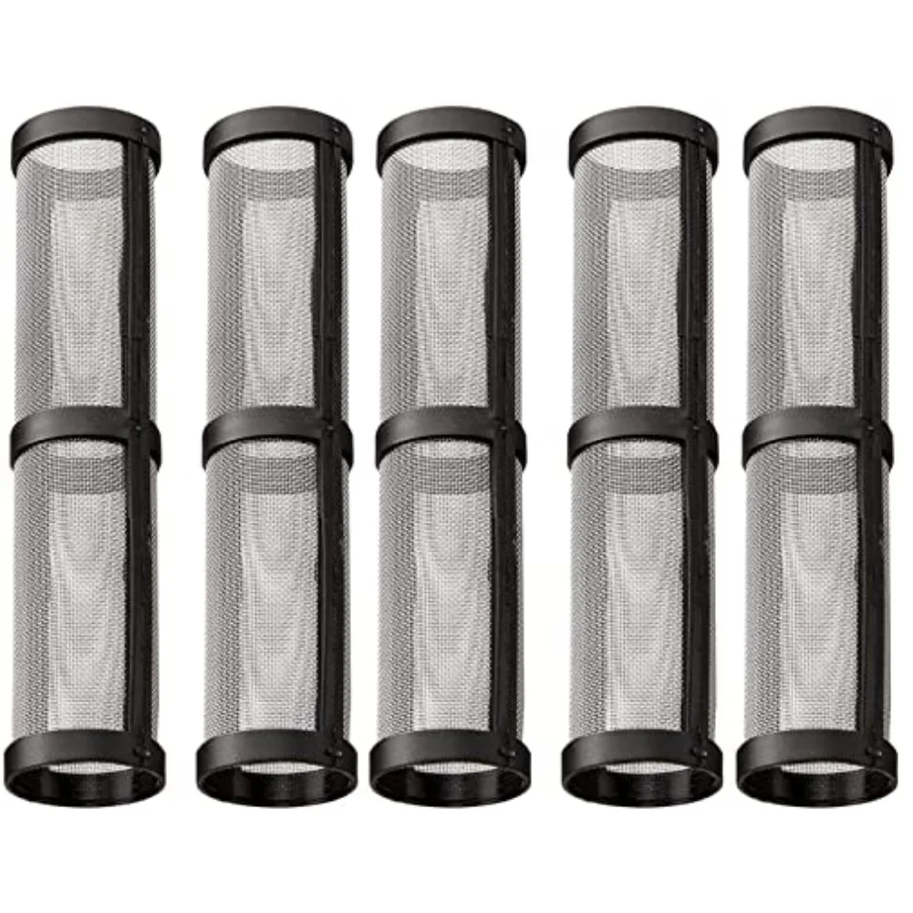 

5 Pack Stainless Steel Airless Spray Filters with 60 Mesh for Prolonged Equipment Lifespan and Reliable Filtration Efficiency