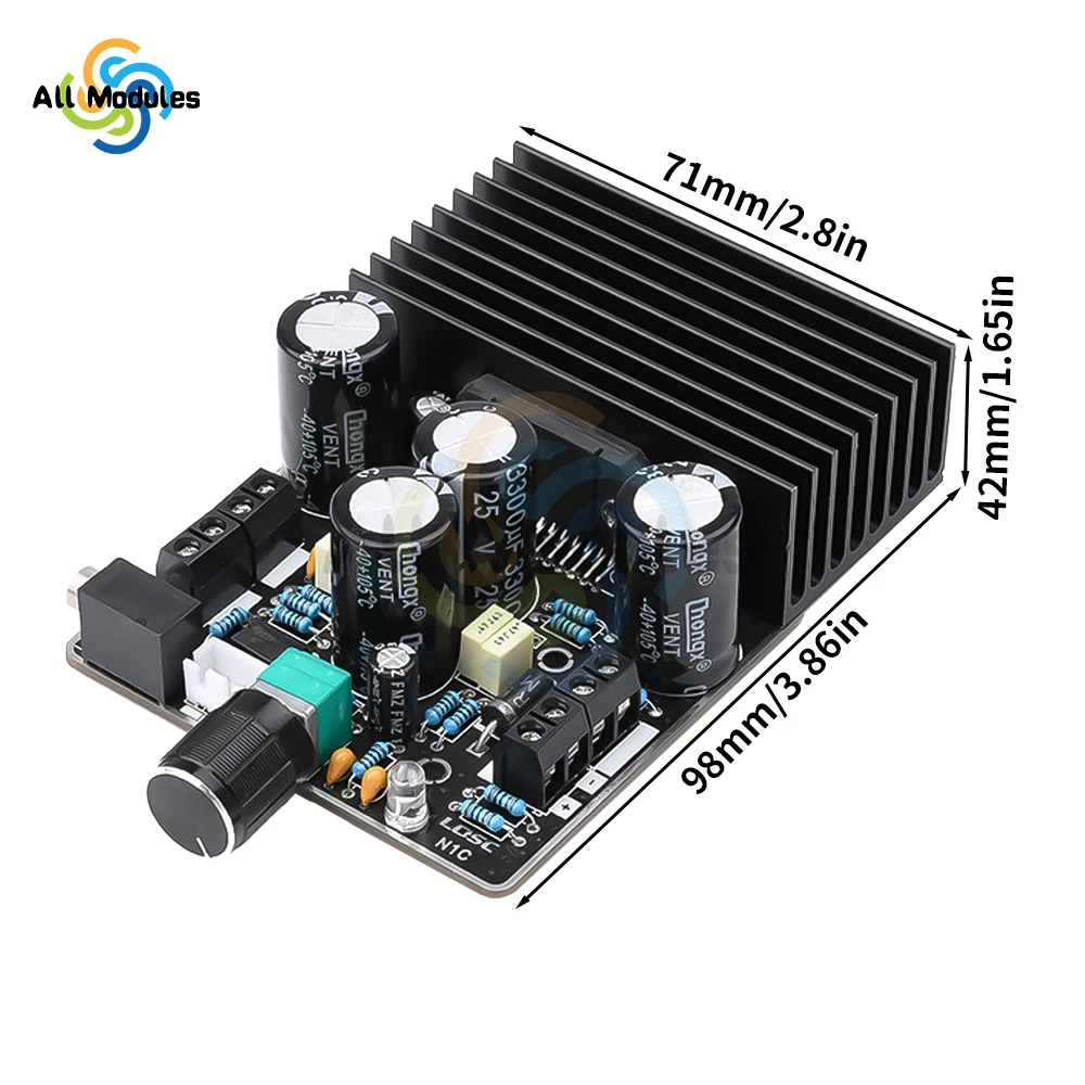 TDA7850 high-Power Digital Amplifier Board  AB Class Car Mounted Amplifier Module 2.1 Channel 80Wx2+120W Bass Sound