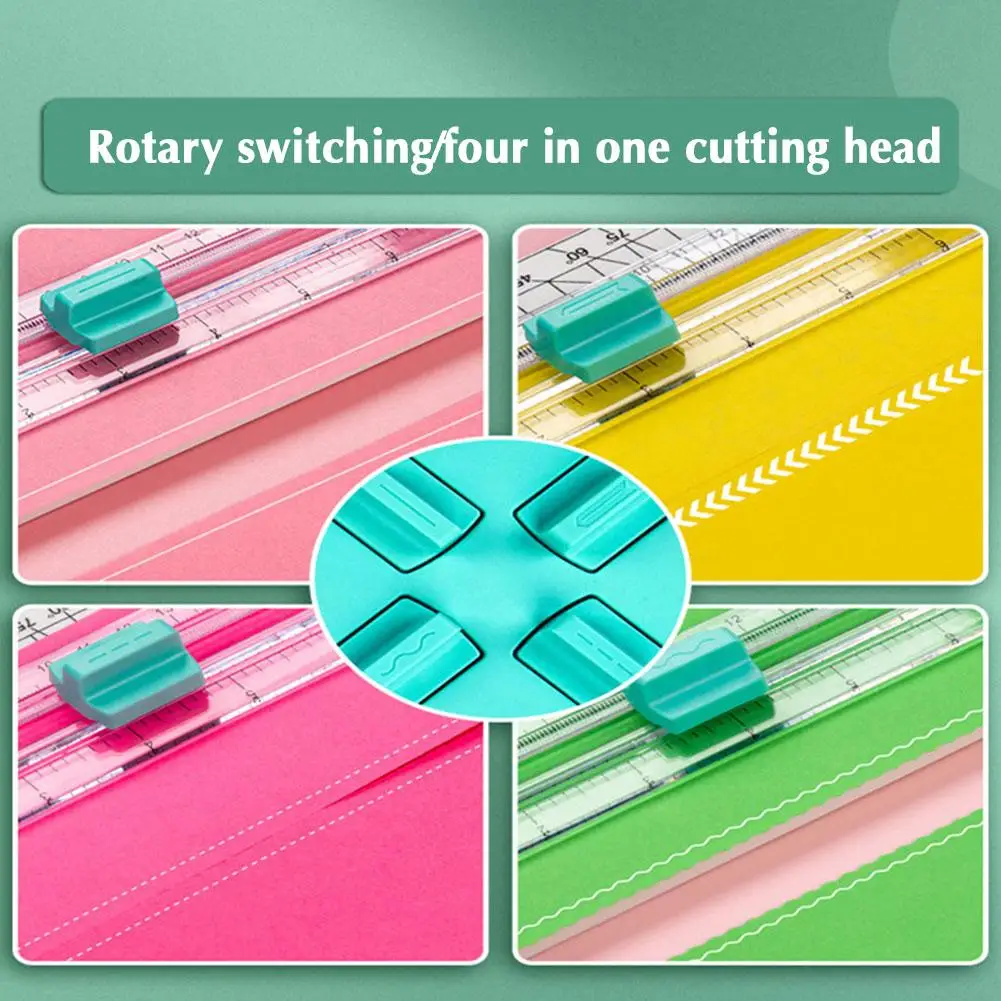 Multi-function Paper Cutter Creasing Machine 360-degree Rotary Paper Cutter 4 IN 1 For Hand-Cutting Card Art Tools R2S6
