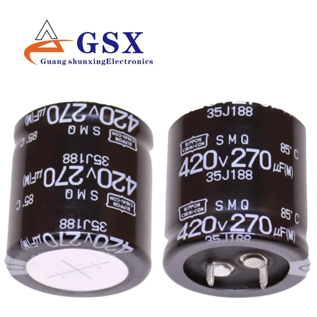 

270UF 420V imported aluminum electrolytic capacitor 420v270uf 30 * 30 Black Diamond SMQ can replace 400V