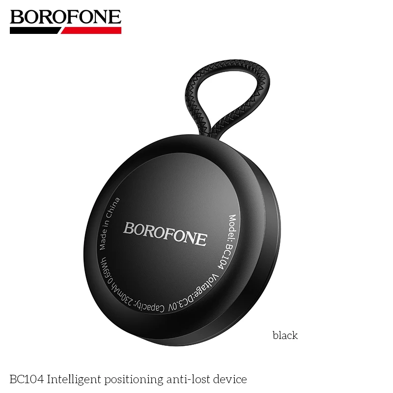 BOROFONE BC104 AirTag Bluetooth Tracker Find My iPhone Compatible for Keys Pets Luggage Elderly Kids Mini GPS Locator Anti-Lost