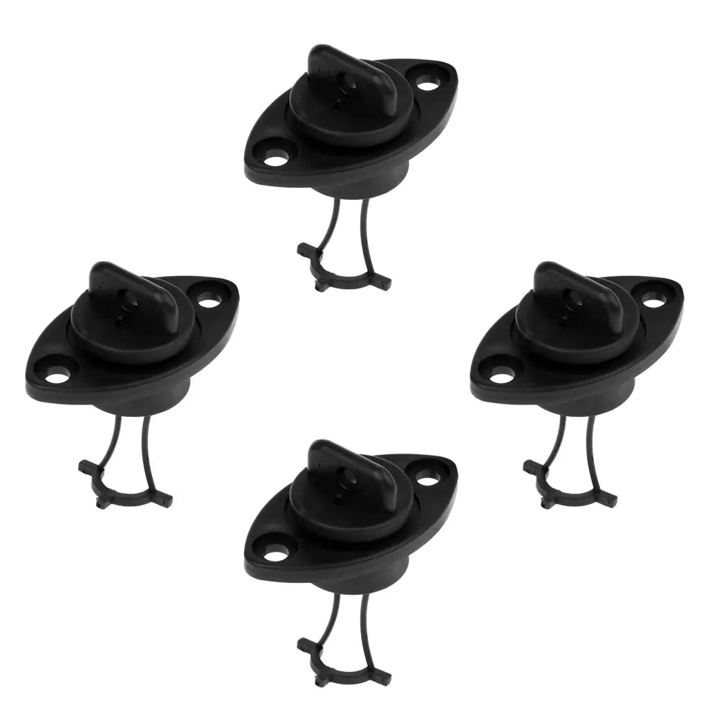 

Hull Drain Plug PP Black Marine Accessory for Yacht Canoe Dinghy Fishing Boat Water Drain Solution