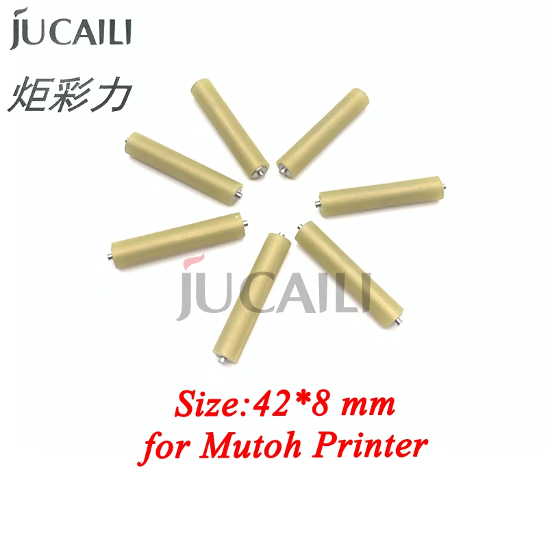 

JCL 6Pcs Rubber Pinch Wheel for Mutoh VJ1604E 1614 1618 1624 1638 Solvent Printer Paper Pressure Roller