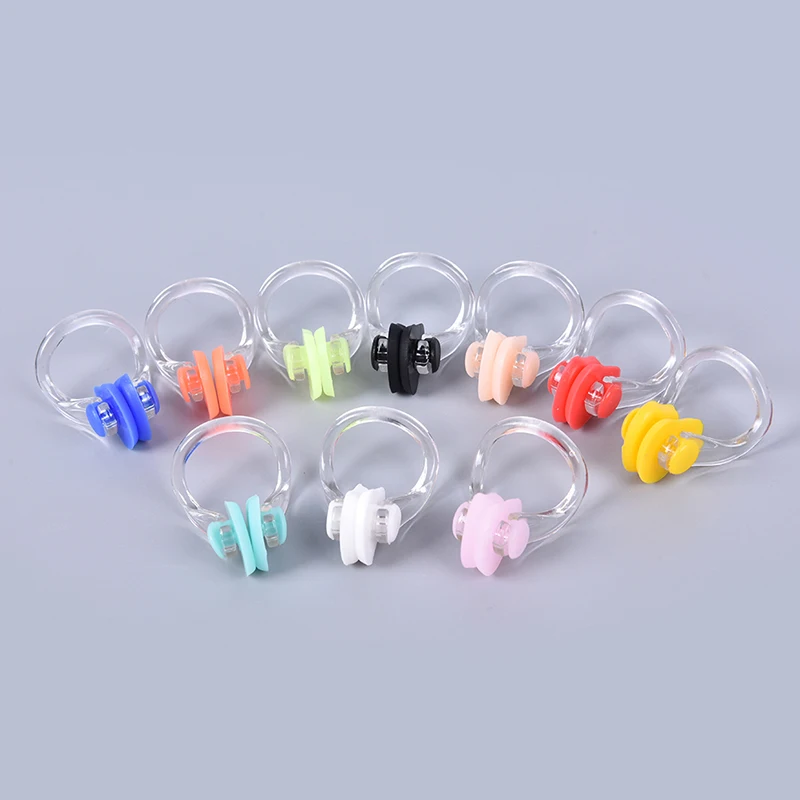 10pcs/lot High Quality Reusable Soft Silicone Swimming Nose Clip Comfortable Diving Surfing Swim Nose Clips For Adults Children