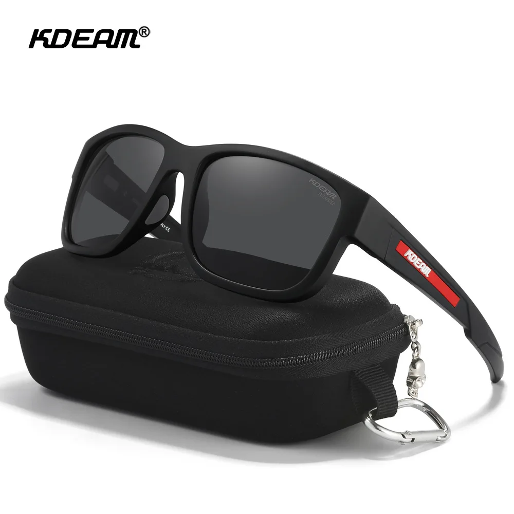 KDEAM 2025 Luxury Men's Polarized Sunglasses for Women Driving TR90 Square Fashion Brand Desig Sun Glasses Fishing Eyewear UV400