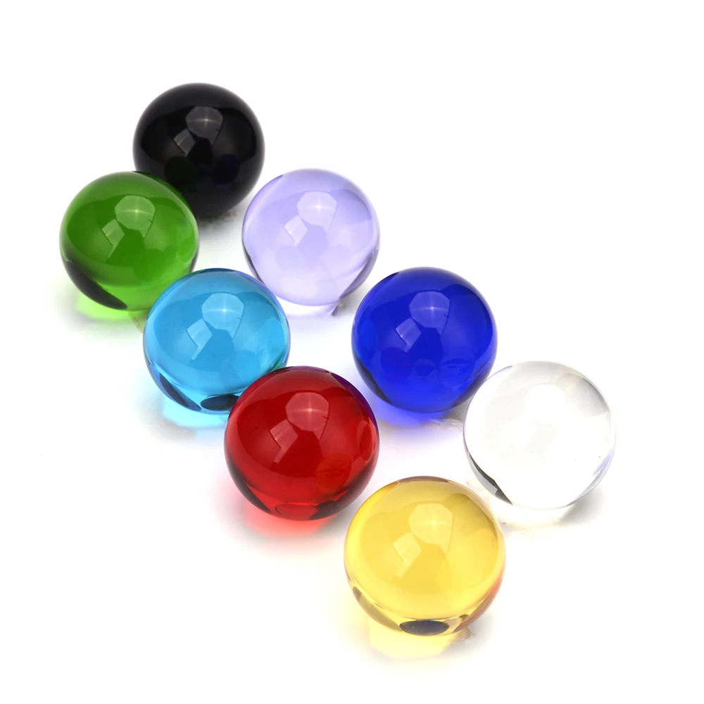 All Colors Lens Globe Crystal Glass Ball Small Size Lensball for Sphere Photography Decoration Home Room Decor Decorative Balls