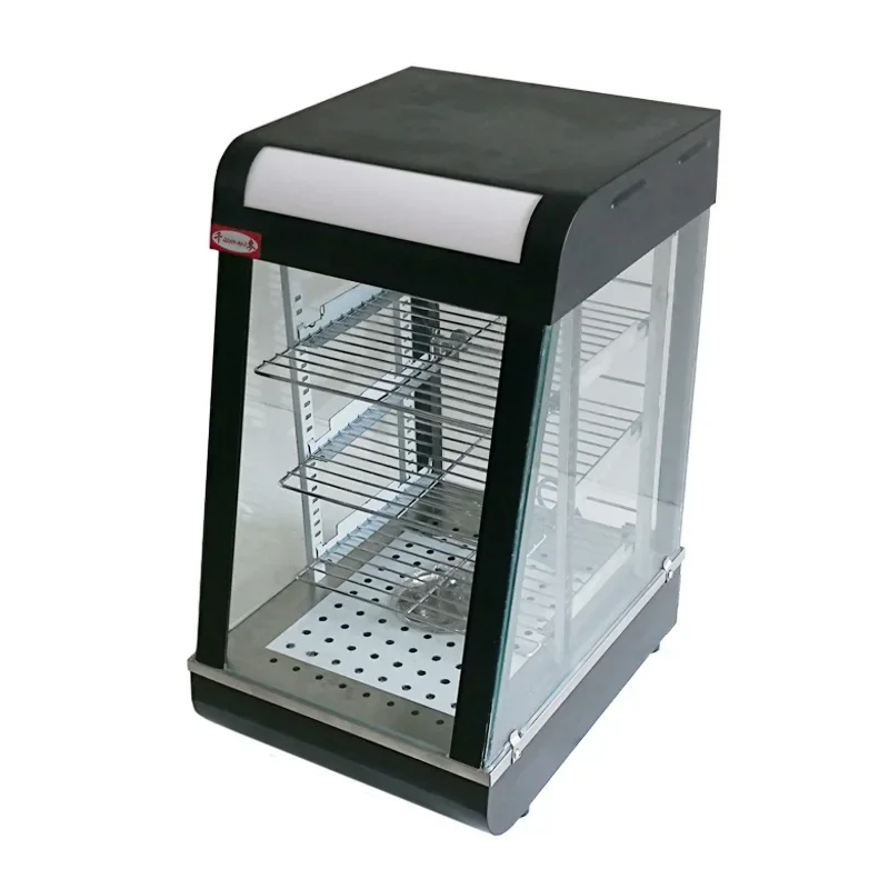 Qm-604 Curved Thermotank Commercial Convenience Store Food Thermal Display Cabinet Cake Bread Showcase