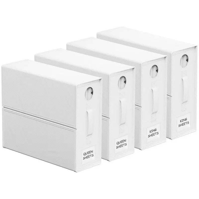 

Коробка для хранения постельного белья из ткани Оксфорд на молнии, набор из четырех предметов, для сортировки одежды и мелочей