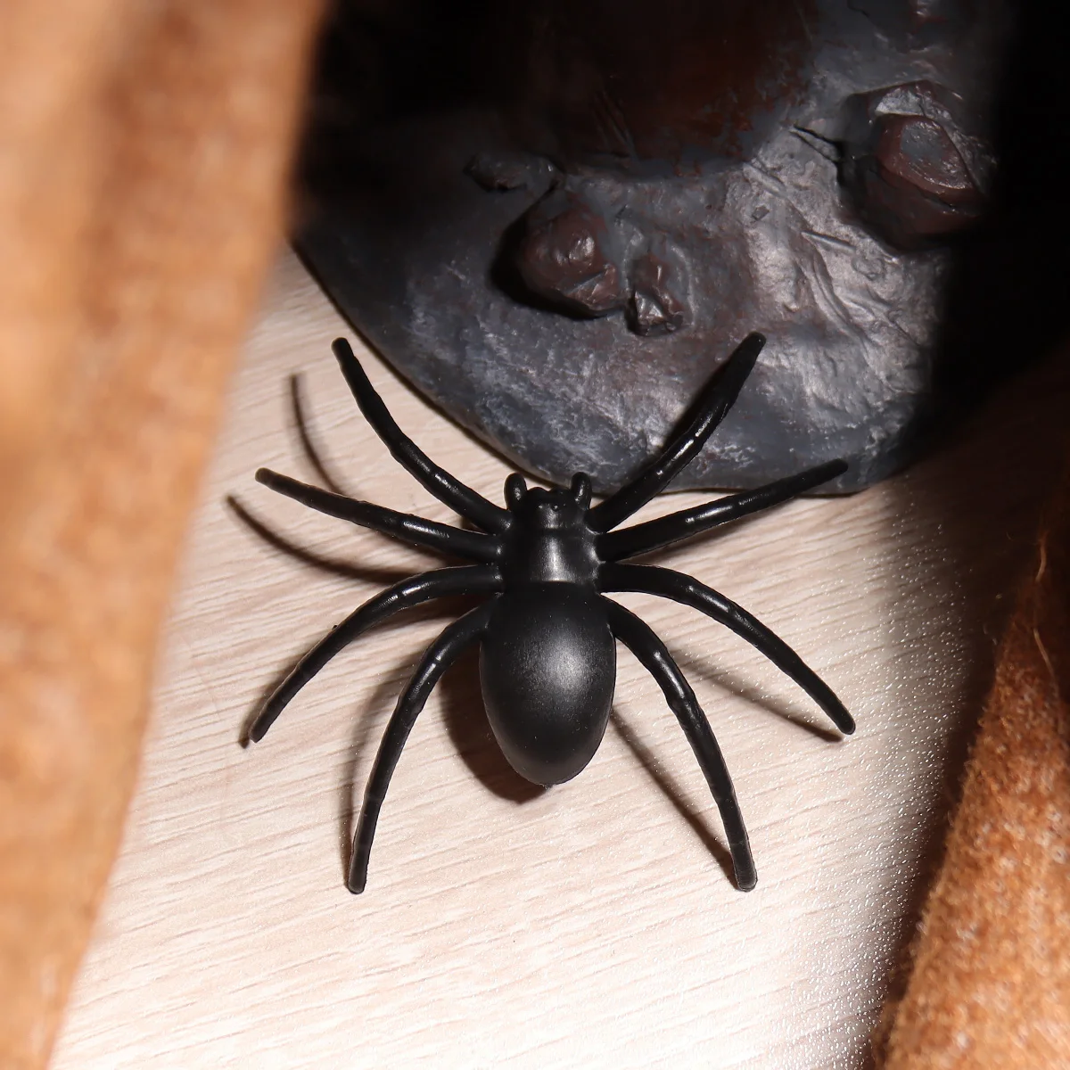 Jouet araignée en plastique, modèle animal, cosplay, blague amusante, accessoires de décoration pour la maison, fête d'Halloween, 6 pièces/ensemble