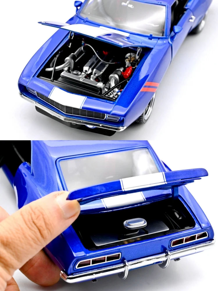 GMP 1:18 Street Fighter Blue Muscle Car Alloy Fully Open Simulation Limited Edition Alloy Metal Static Car Model Toy Gift