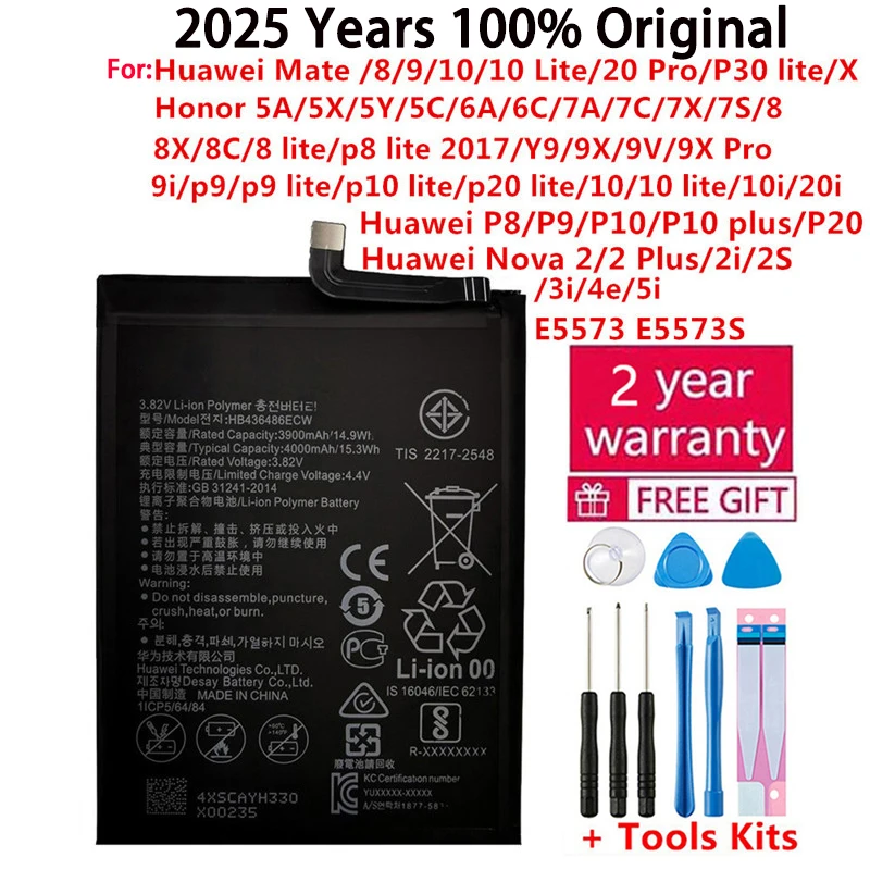 Batería Original para Huawei Honor Mate Nova 5C 5A 6A 7C 7A