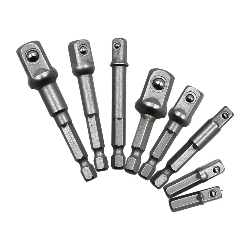 الكروم الفاناديوم الصلب محول مأخذ التوصيل عرافة عرقوب إلى 1/4 "3/8" 1/2 "تمديد مثقاب الخشب بار عرافة بت مجموعة حفار كهربائي محول مأخذ التوصيل