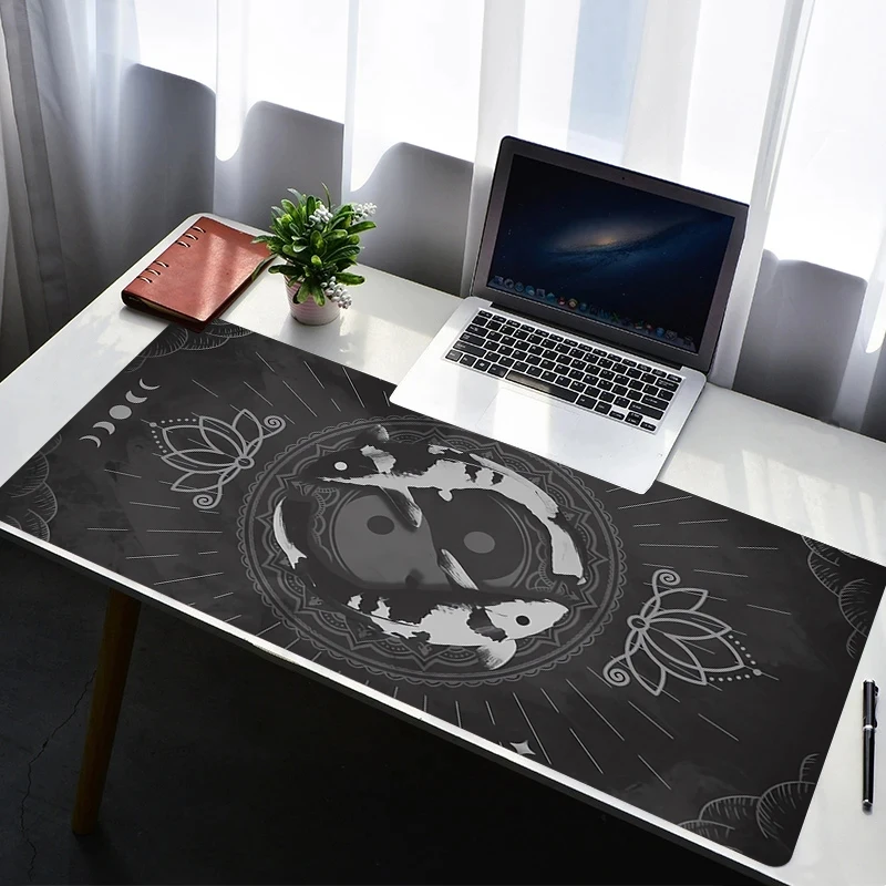 Mouse Pad PC Non Slip Rubber Cartoon Mousepad Laptop Gamer Cabinet Keyboard Pad Office Computer Gaming Desk Koi Fish Mouse Mat