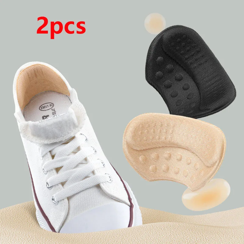 2/4pcs Shoe Heel Sticker Insoles Sports Shoes Adjust Size Heel Liner Grips Protector Sticker Pain Relief Patch Foot Back Sticker