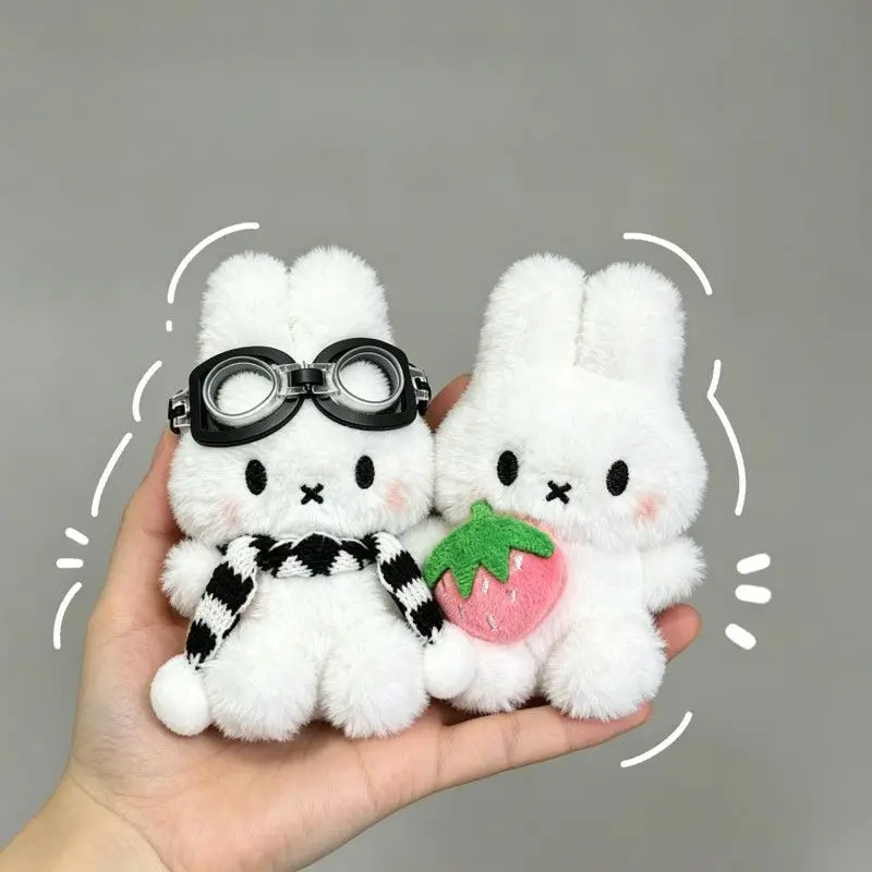 Cute Miffy Rabbit New Sweet Creative Cartoon Plush Doll Decorative Pendant Simple Fashionable Versatile Portable Keychain Gift