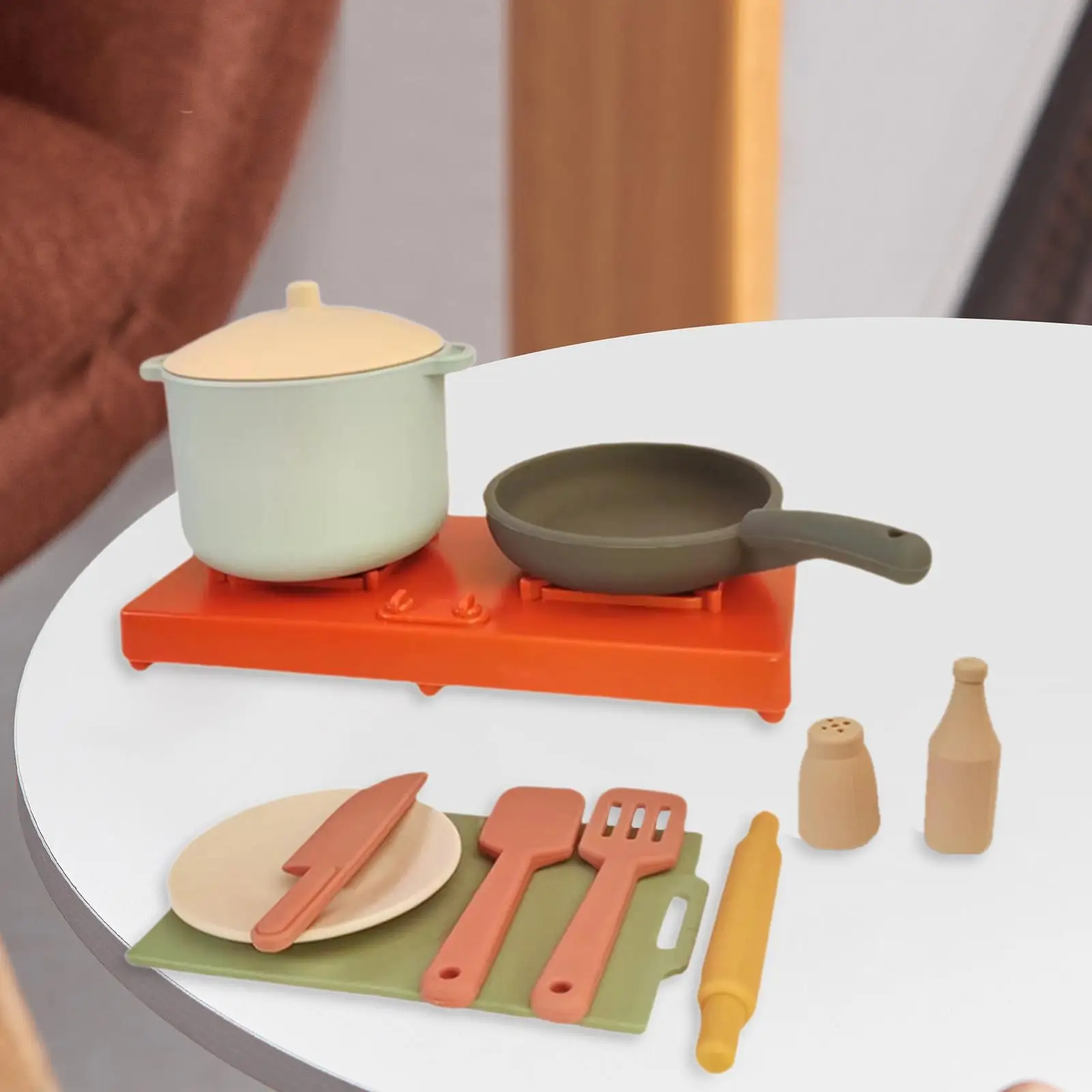 Miniatuur Simulatie Keuken Speelgoed Keuken Kookpan Speelset Fantasiespel Keukenspeelgoed voor meisjes, kinderen, peuters, verjaardagscadeau