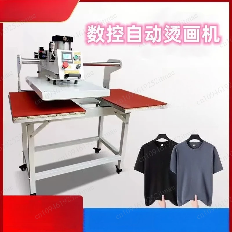 Hydraulic Up-down Heat Transfer Device Double Station Three Layer Heating Press Machine