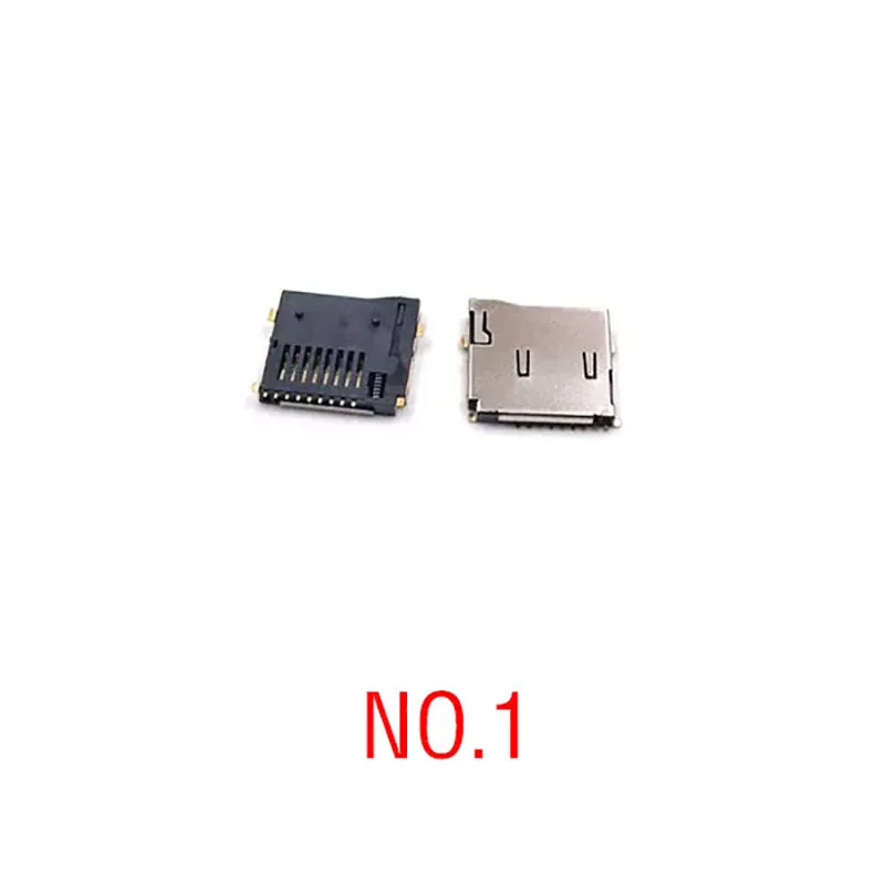 10PCS/Lot Micro SD card seat SMD TF  Solder Socket Connectors Adapter Automatic PCB Connector Push/Push Type