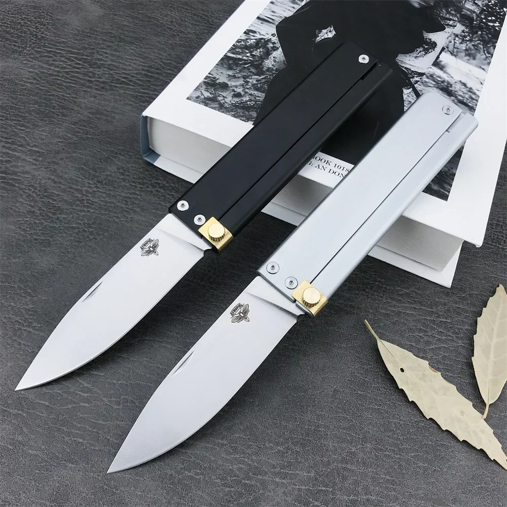

ATROPO Trapper Tactical Folding Pocket Knife D2 Sharp Blade Aluminum Alloy Handle Outdoor Pocket Hunting Survival Knife EDC Tool