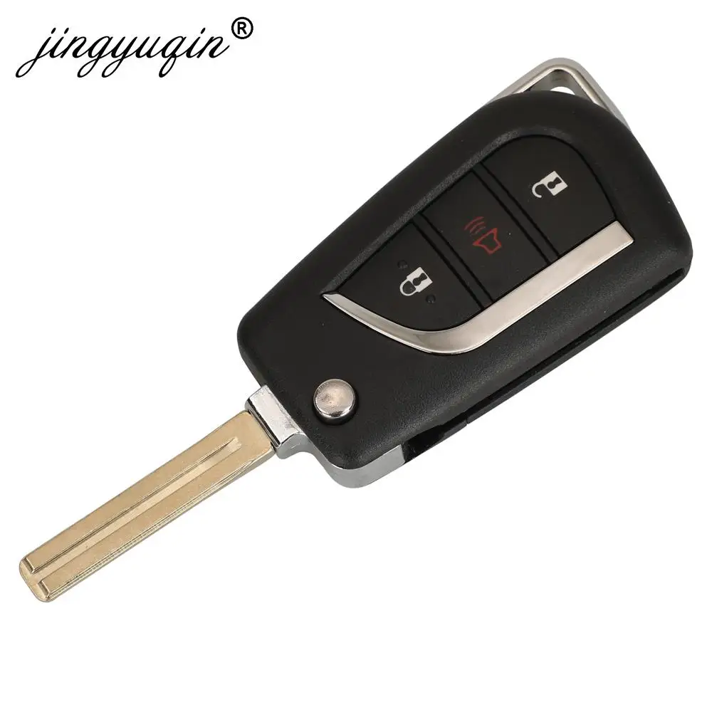 jingyuqin New Upgraded Remote Flip US Car Key fob 312MHZ 4D68/4C Chip for Lexus LX470 2003 - 2008 GX470 2003-2009 RX300 HYQ1512V