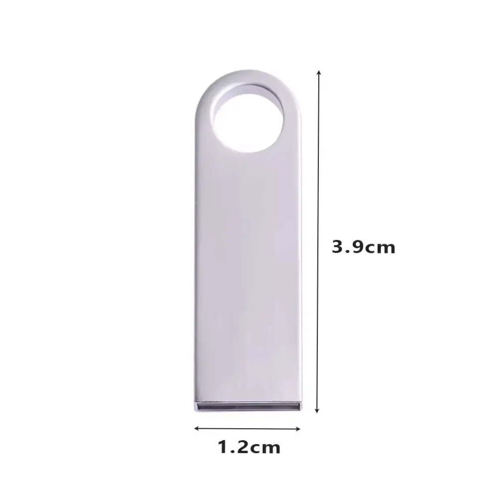 1PCS Metal USB 2.0 Flash Drive Pendrive 4GB 8GB 16GB 32GB 64GB High Speed Memory Stick U Disk 128GB Key Ring Gift