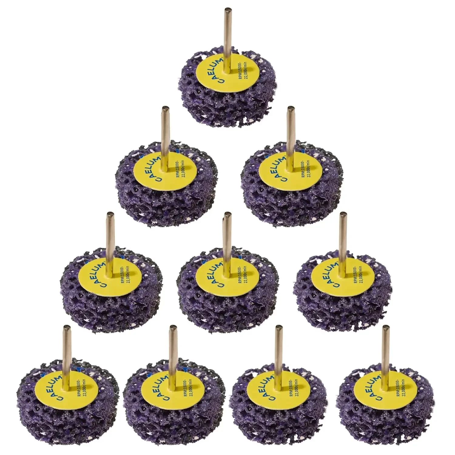 

10PCS/20PCS Rust Remover Wheel Coral Stripe Disc For Metal Rust Removal Deburring Polishing High-speed rust removal