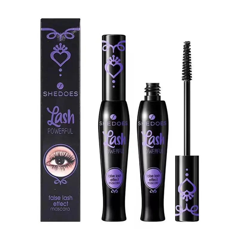 Curling Mascara Eye Cosmetics Waterproof Long Lasting Not Blooming Black Natural Thick Curling Lengthening Mascara Makeup