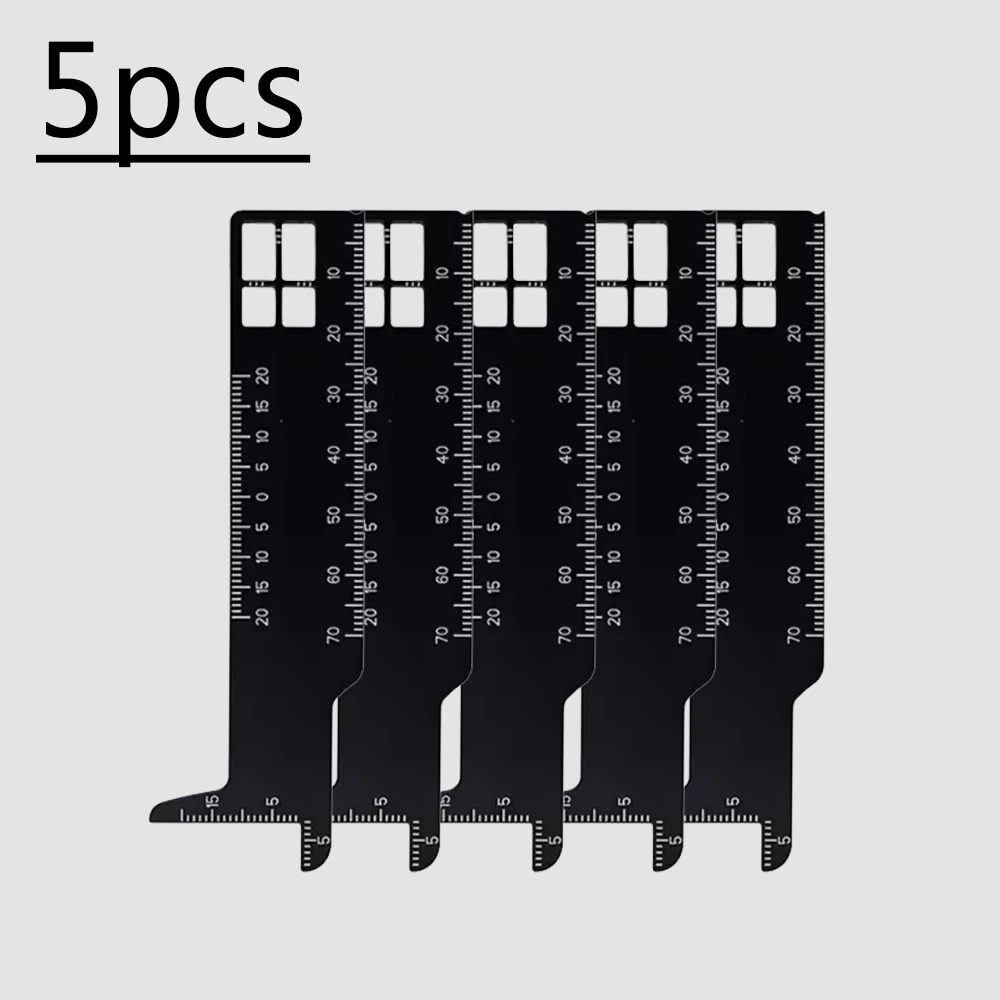 Instrumento de medição dentária de precisão, 5 ou 10 peças, para análise de tamanho dos dentes, planejamento de tratamento ortodôntico e fotos intraorais