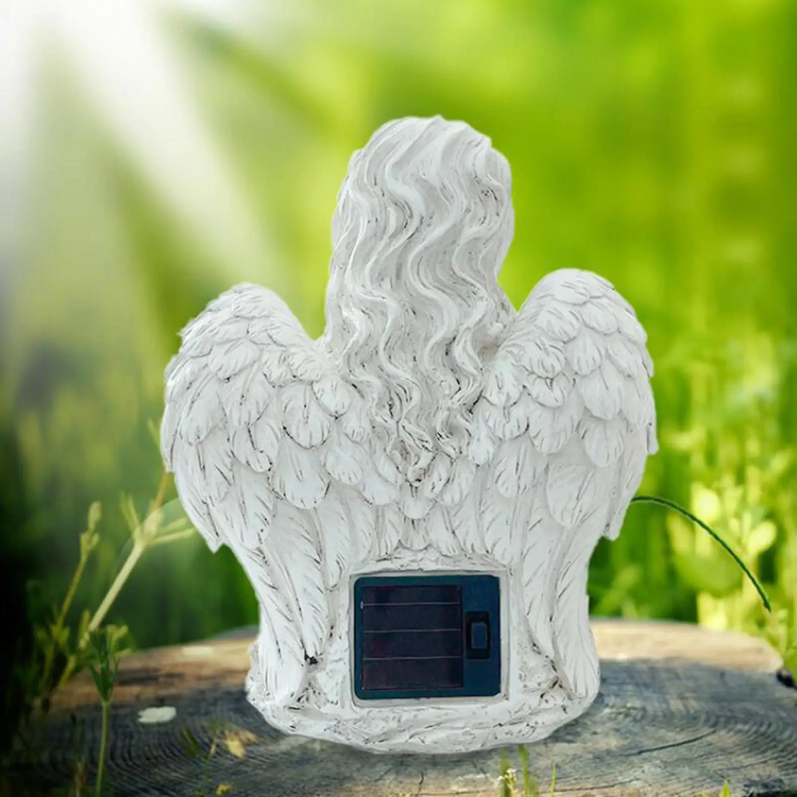 

Солнечная садовая статуя ангела, светодиодная подсветка, детализированная работа.