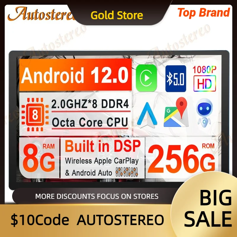 13 Inch Auto Stereo Android 13 Carplay For Mitsubishi Xpander Car GPS Navigation Multimedia Player Headunit Radio Satnav Carplay