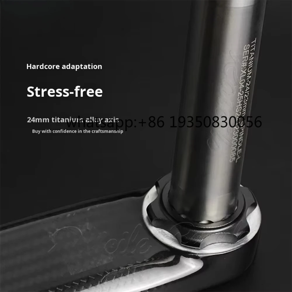 2026-SeeMore Road Bike Carbon Fiber Crank Power Meter 165/170mm Titanium Axle Ultra-light Carbon Road Bike Crank Arm Set