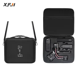 XFJI Carrying Case for DJI Ronin RS 4 3 Storage Box for DJI RS 4 3 Gimbal Stabilizer Accessories Handbag Hard Shell Shoulder Bag