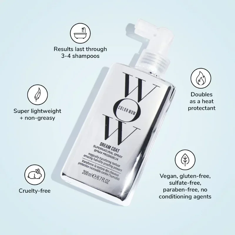 1/2/4/6PCS 200ML WOW Traum Mantel Original Haar Maske Anti-frizz Spray Erweichung Conditioner Behandlung Block Feuchtigkeit Verbanish Frizz