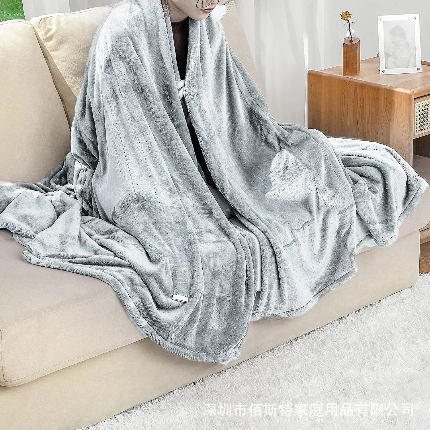

Electric blanket Double multi-gear temperature regulation heating blanket Double thickened AB surface color matching electric bl