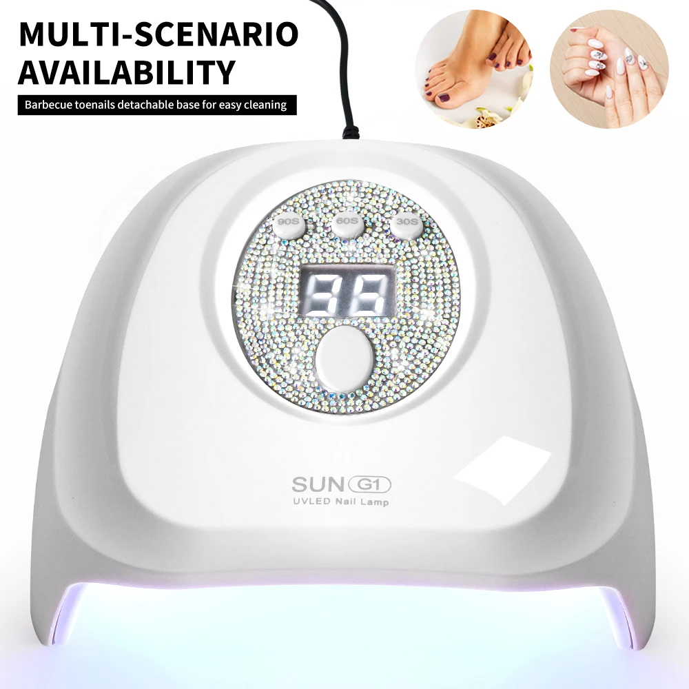 SUN G1-secador de uñas UV profesional, lámpara de 24 LED para uñas con Sensor automático, adecuado para secado de esmalte de uñas en Gel curativo, herramienta de salón de uñas