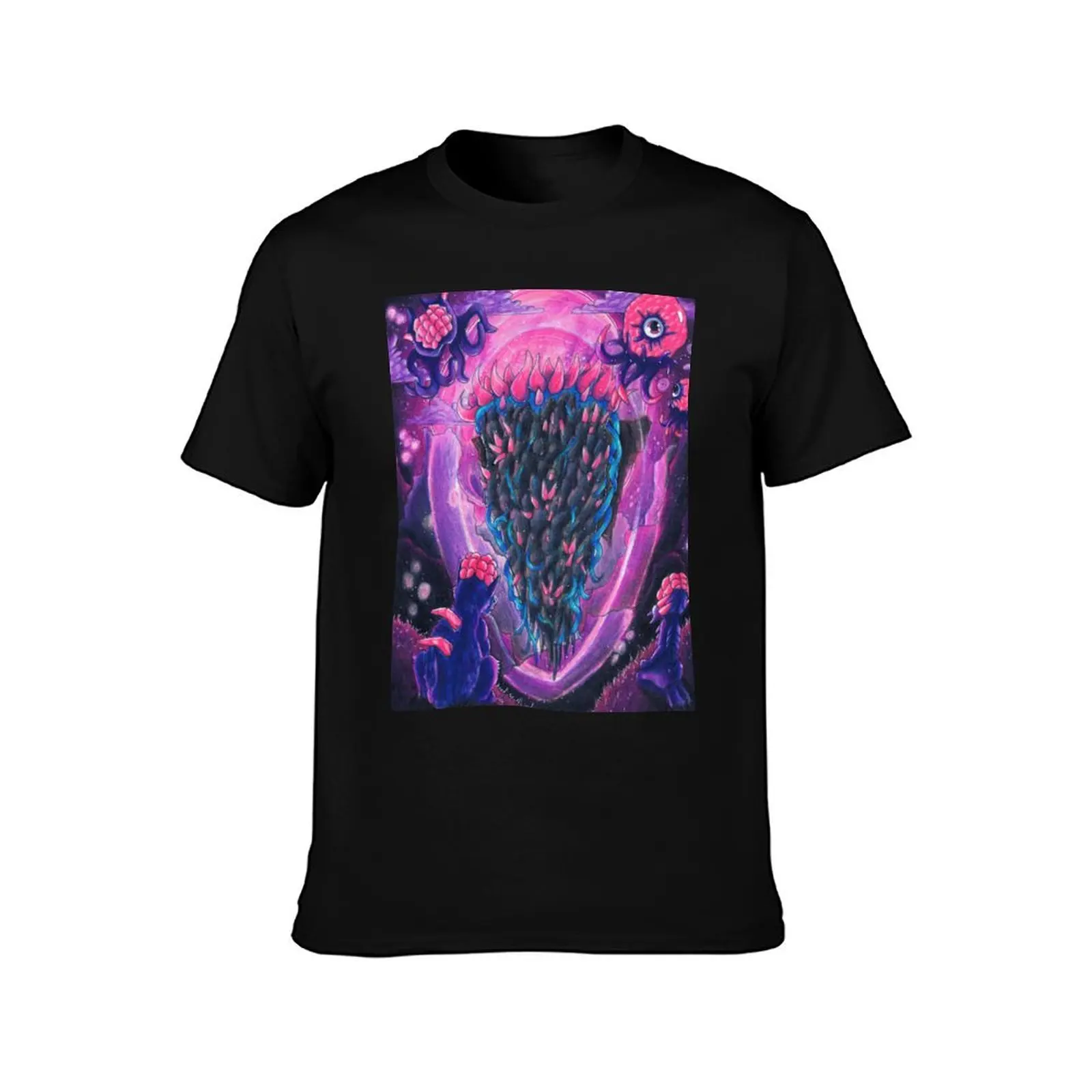 Nebula Pillar- Terraria T-Shirt Large Size Casual Short Sleeve Top T-Shirt