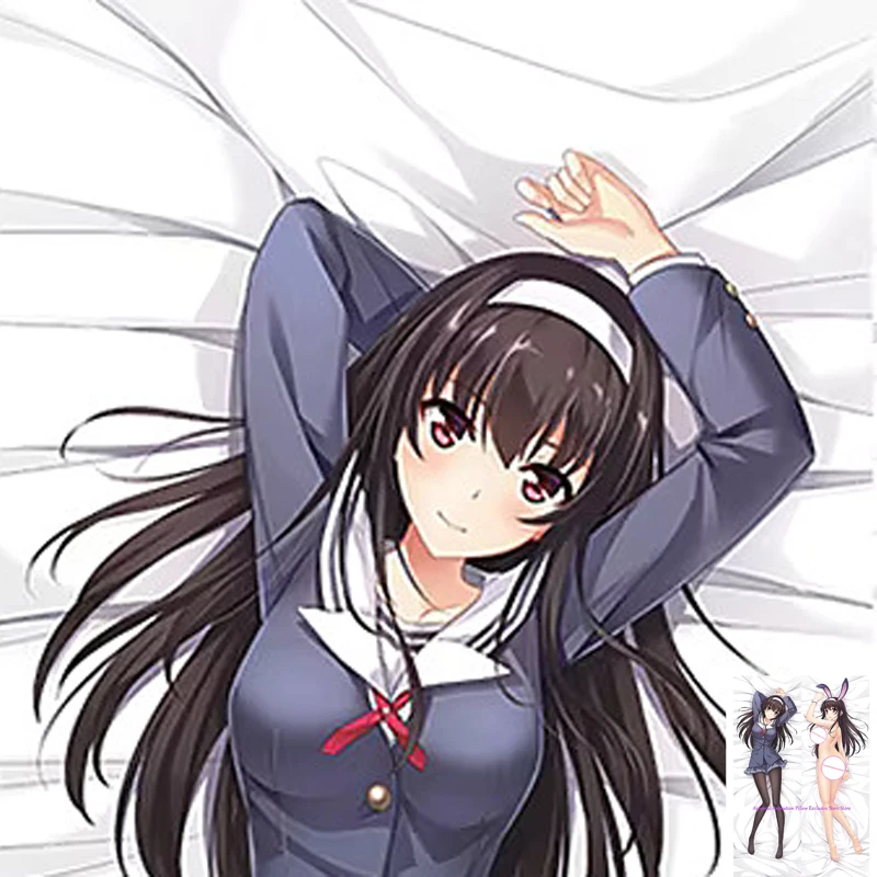 

Anime Pillow Cover Dakimakura Kasumigaoka Utaha Double-Sided Print Life-Size Body Pillows Cover Adult Case Bedding Gifts