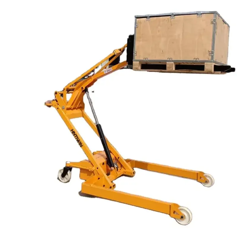 300-500kg Folding Crank Arm Loading And Unloading Truck Small Crank Arm Forklifts Easy To Load And Unload