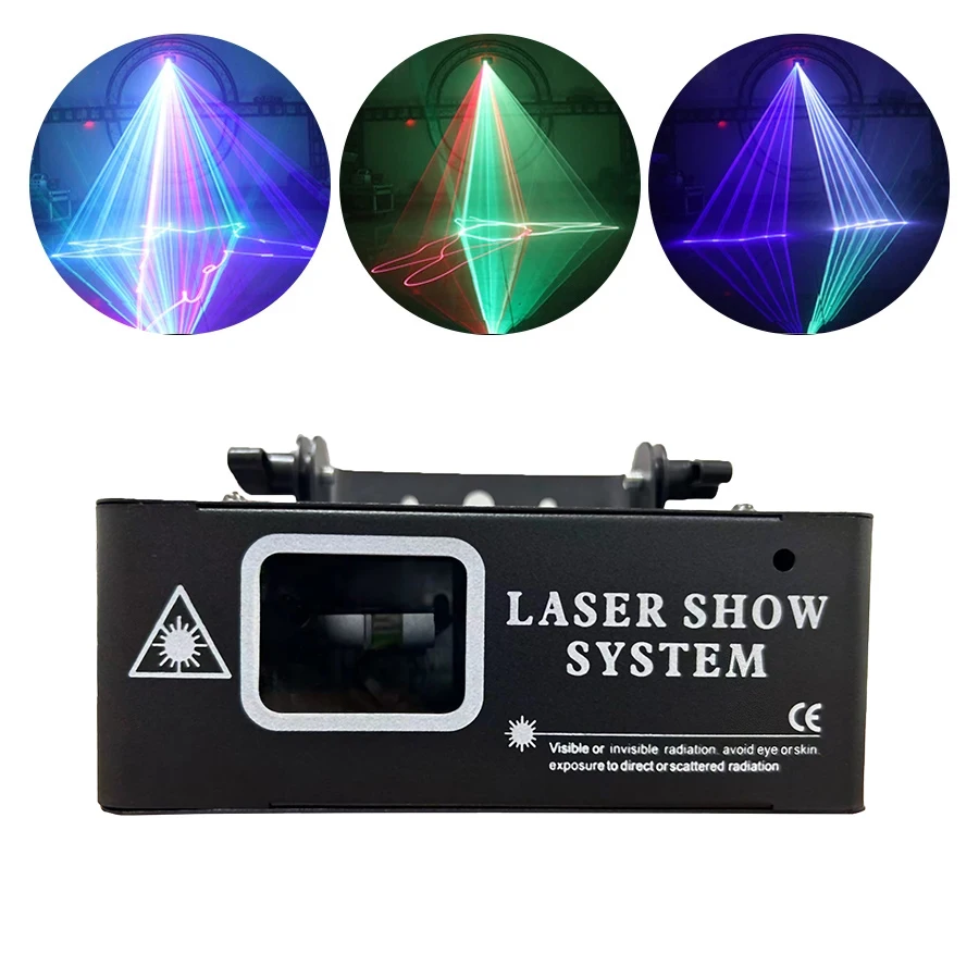 Full color RGB animation laser 500MW scanning projector, DMX512 controller, DJ party bar wedding KTV disco stage lighting