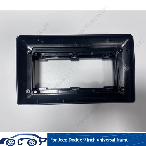 Imagen 1 del producto Para Jeep Dodge, marco universal de 9 pulgadas, fascias de Radio para coche, reproductor estéreo Android, Panel de unidad principal de 2 Din, molduras de instalación de marco de tablero
