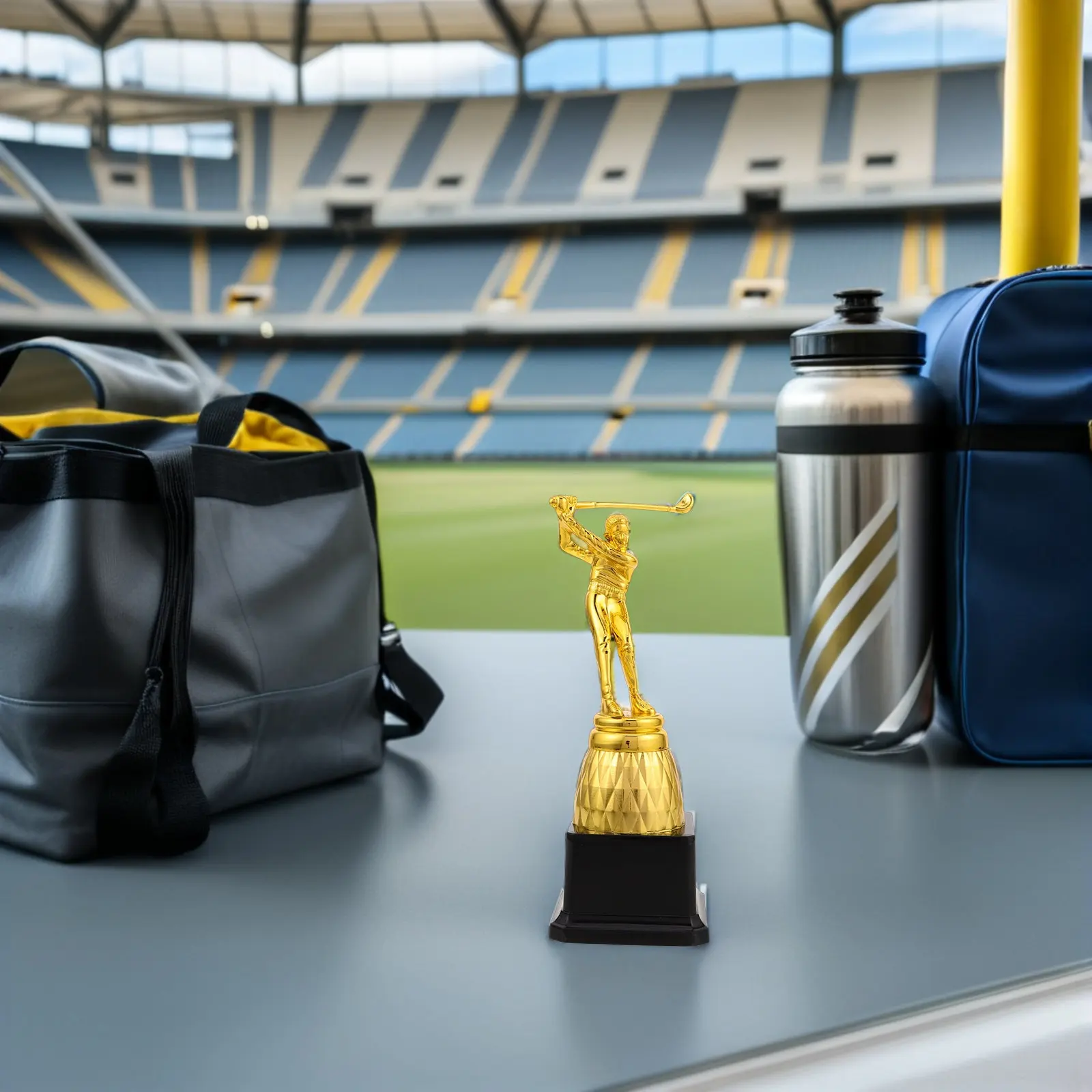 

Пластиковая золотая 3D-статуэтка игрока в снукер, награда для соревнований по бильярду, украшение для вечеринки, 3D-трофей