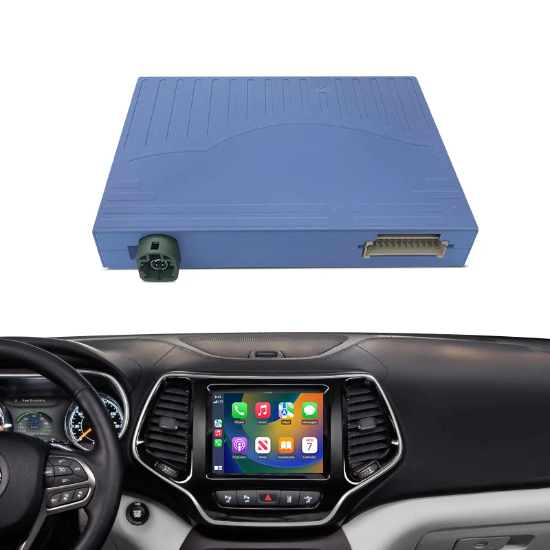 Wireless CarPlay Android Auto For Jeep Cherokee/Compass/Grand-Cherokee Support Mirror Multimedia Navigation Aftermarket Camera