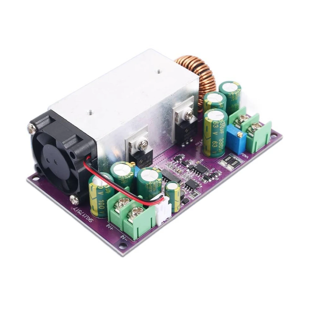 

600W High-power DC-DC Adjustable Step-down Power Supply Module DC12-75V to DC2.5-50V Constant Current Power Supply Module