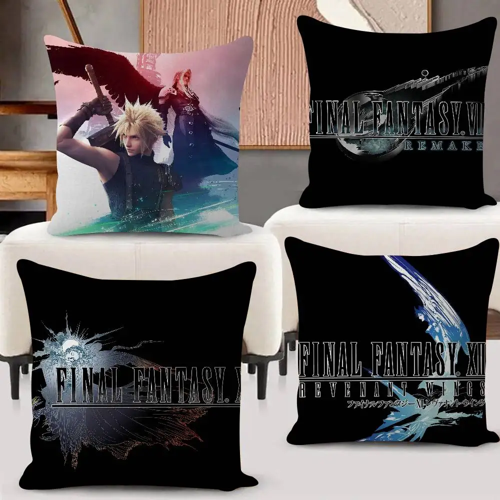 Game F-Final F-Fantasy Cushion Cover Inches Farmhouse Decor Home Throw Pillow Covers For Couch Decorations