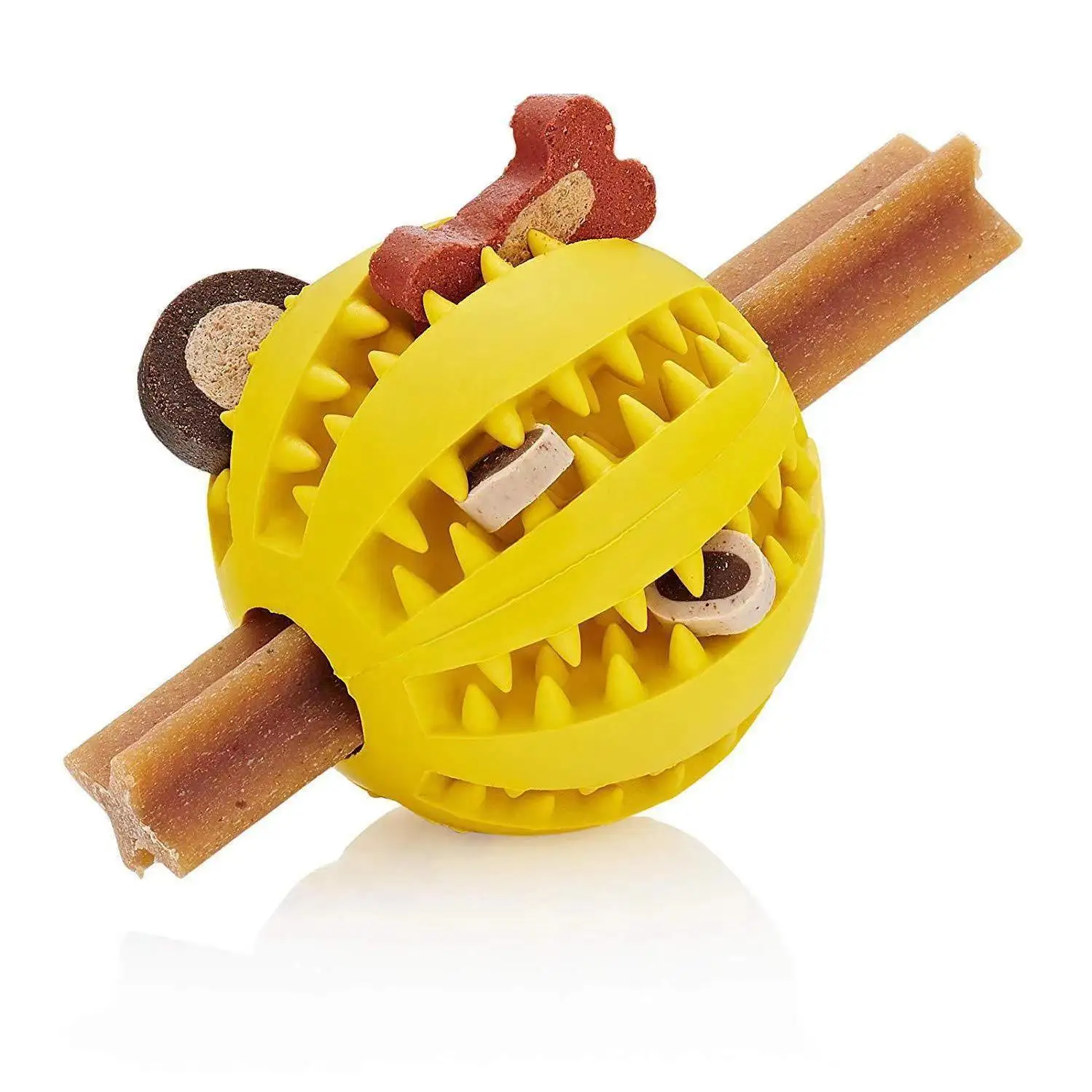 

Pet dog toy ball, teeth cleaning , bite resistant, grinding teeth relief tool, Play by yourself