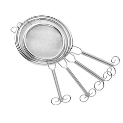 Stainless Steel Handheld Tea Strainer Fine Mesh Teapot Tea Leaf Infuser Flour Sieve Coffee Matcha Powder Filter Kitchen Colander