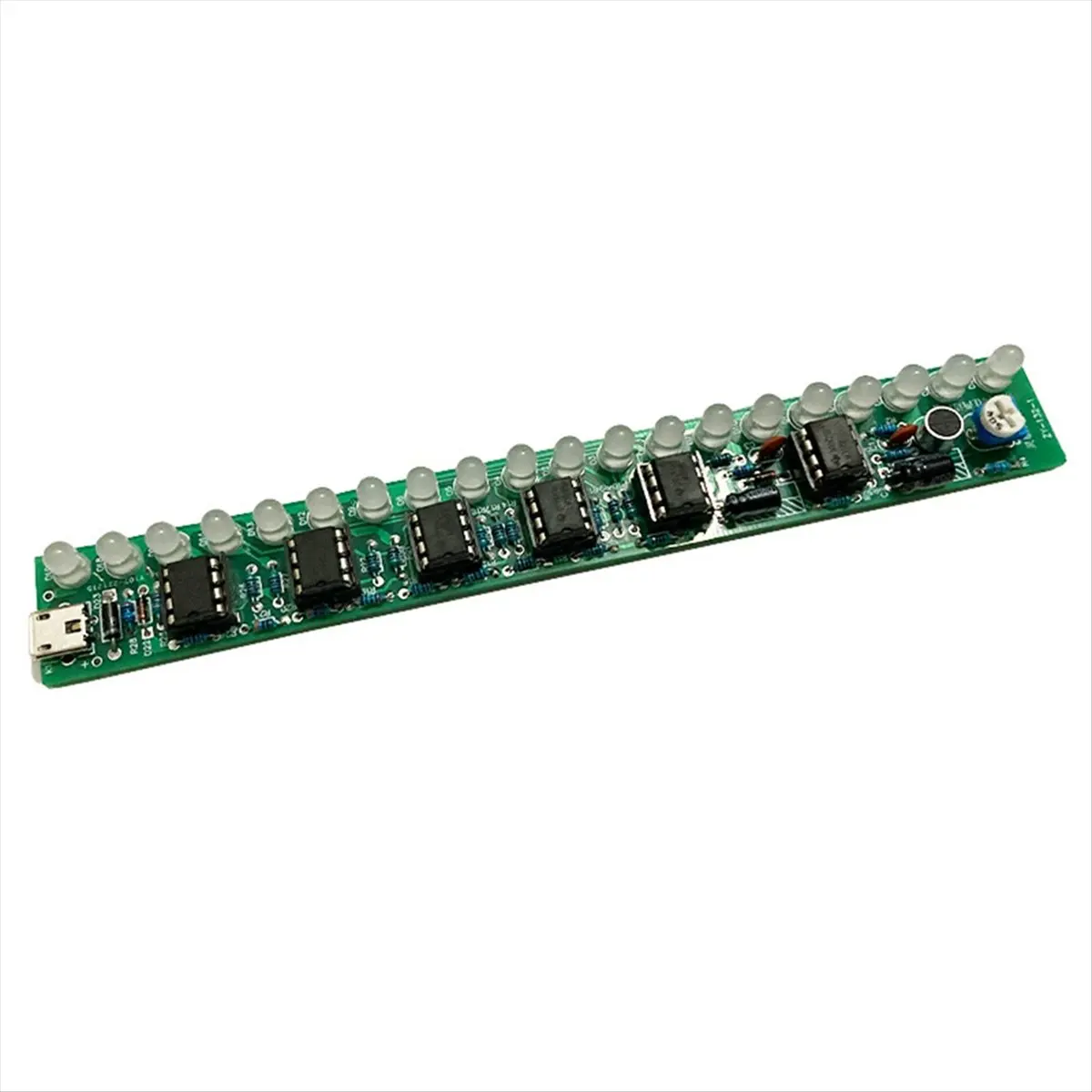 ●USB Voice Control Audio Spectrum Lamp DIY Kit DC 5-12V LED Volume Level Indicator Music Audio Circuit Board DIY Kit B