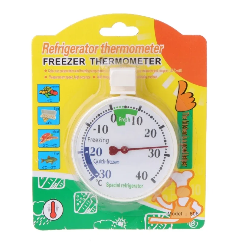 Hanging Freezer Thermometer Large Dial with Red -30°~40°C